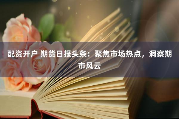 配资开户 期货日报头条：聚焦市场热点，洞察期市风云